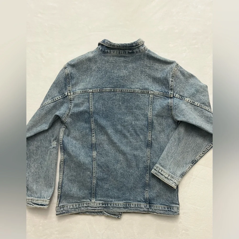 Art Class Oversized Denim Jean Jacket Kids Size XL